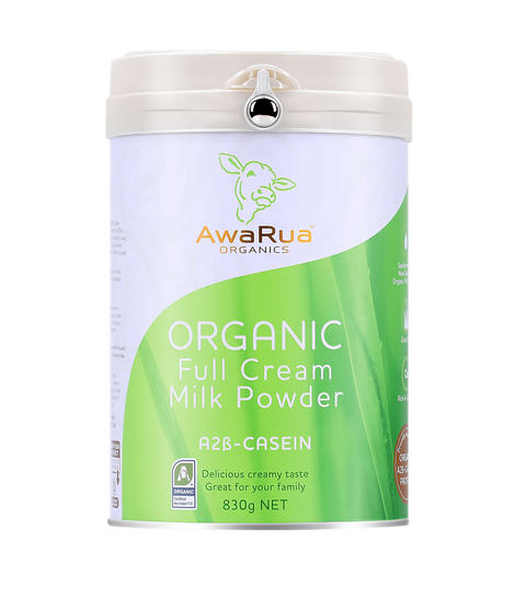 AwaRua Organic Full Cream Milk Powder - 830g