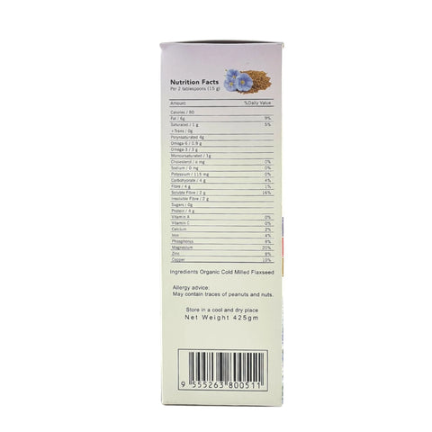 Organic Milled Flaxseed (425g)