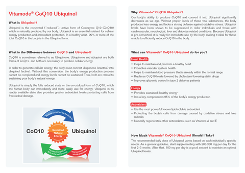 Vitamode® CoQ10 Ubiquinol 100mg Softgel
