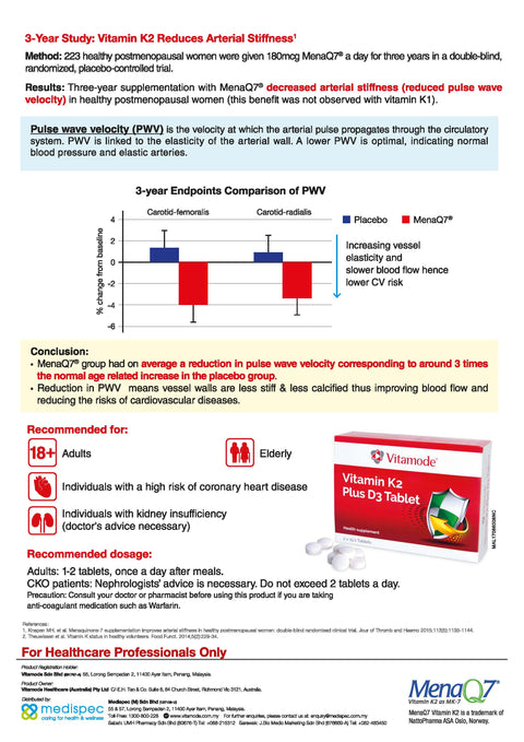 Vitamode® K2 Plus D3 Tablet 30's