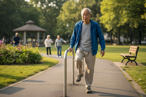 the old man is too fake, more natural